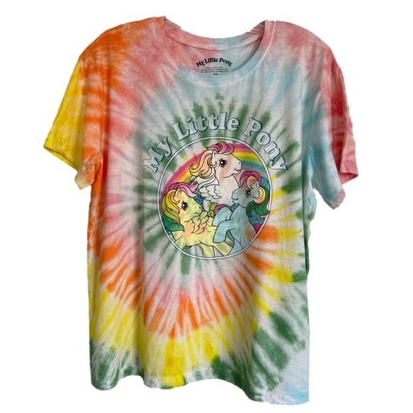 4/$20 My Little Pony Graphic Tie Dye 100% Cotton Tee Size Small New With Tags - Picture 1 of 12